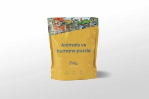 Puzzle in a Bag: Animals vs Humans (1000) legpuzzel
