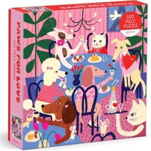 Galison: Paws for Love (500) legpuzzel