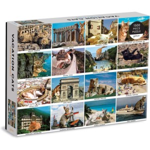 Galison: Vacation Cats (1500) kattenpuzzel