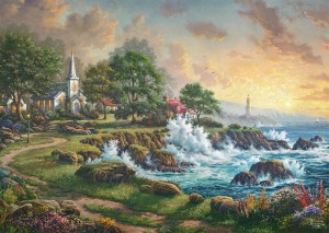 Schmidt: Thomas Kinkade - Seaside Haven (1000) legpuzzel