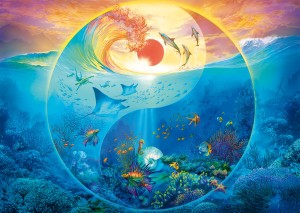 Schmidt: Yin and Yang In the realm of Marine Animals (1000) puzzel