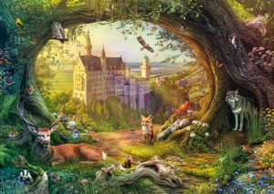 Schmidt: Fairy Tale Castle and Forest Magic (1000) puzzel