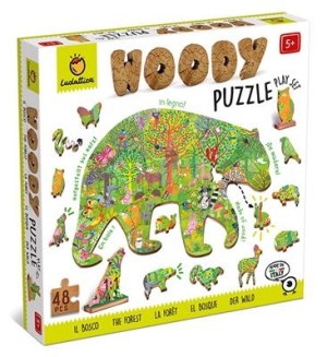 Ludattica: Woody Puzzle - The Forest (48) houten kinderpuzzel