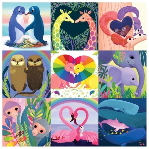Mudpuppy: Love in the Wild (500) vierkante puzzel