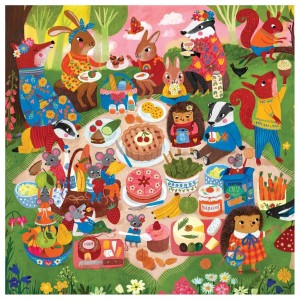 Mudpuppy: Woodland Picnic (500) vierkante puzzel
