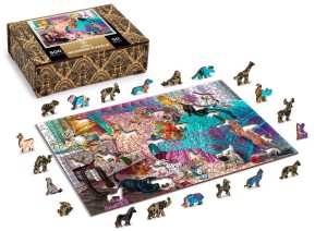 Wooden City: Naughty Puppies (500) houten legpuzzel