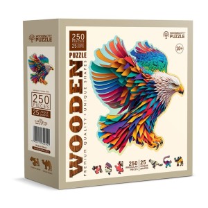 Wooden City: Bright Eagle (250) shaped houten legpuzzel