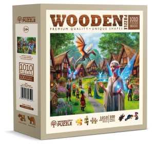 Wooden City: Fantasy Village (1010) houten legpuzzel