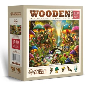 Wooden City: Mushroom Wonderland (1010) houten legpuzzel