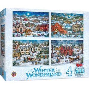 Master Pieces: Winter Wonderland (4x500) winterpuzzels