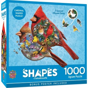 Master Pieces: Cardinals (1000) shaped puzzel
