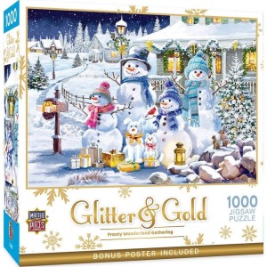 Master Pieces: Frosty Wonderland Gathering (1000) kerstpuzzel