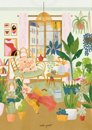 Pieces and Peace: Cosy Interior (500) verticale puzzel