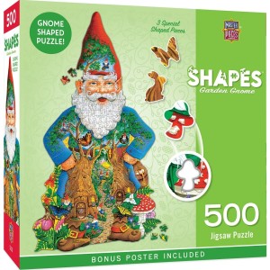 Master Pieces: Garden Gnome (500) shaped puzzel Master Pieces: Garden Gnome (500) shaped puzzel
