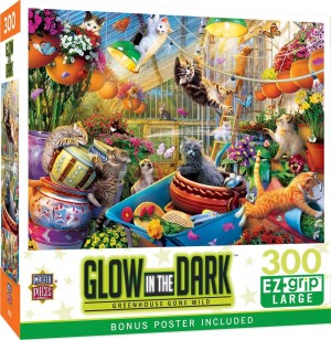 Master Pieces: Greenhouse Gone Wild (300XL) glow in the dark puzzel Master Pieces: Greenhouse Gone Wild (300XL) glow in the dark puzzel