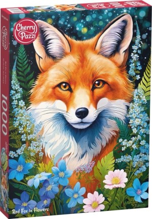 Cherry Pazzi: Red Fox in Flowers (1000) verticale puzzel Cherry Pazzi: Red Fox in Flowers (1000) verticale puzzel