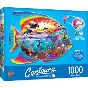 Master Pieces: Tropical Menagerie (1000) shaped puzzel