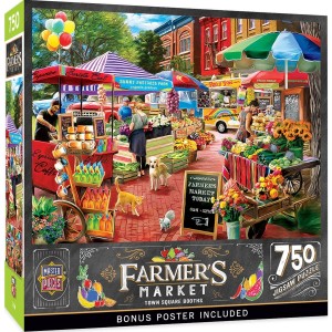 Master Pieces: Town Square Booths (750L) legpuzzel