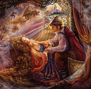 Grafika: Josephine Wall - Sleeping Beauty (1024) vierkante puzzel