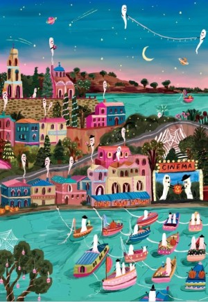 Pieces and Peace: Ghost Cinema (1000) verticale puzzel