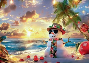 Trefl: Paradise Snowman (1000) kerstpuzzel