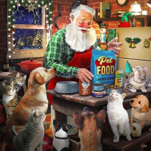 SunsOut: Santa and his Pets (500XL) kerstpuzzel