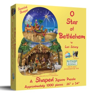 SunsOut: O Star of Bethlehem (1000) shaped puzzel