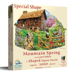 SunsOut: Mountain Spring (1000) shaped puzzel