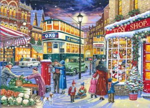 House of Puzzles: Catching the Tram (1000) kerstpuzzel
