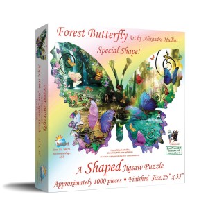 SunsOut: Forest Butterfly (1000) shaped puzzel