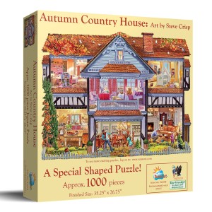 SunsOut: Autumn Country House (1000) shaped puzzel