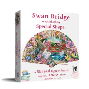 SunsOut: Swan Bridge (1000) shaped puzzel