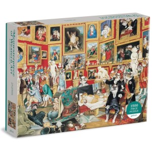 Galison: Meowsterpiece of Western Art - The Tribuna of the Uffizi (1500) kattenpuzzel