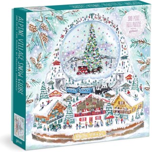 Galison: Alpine Village Snow Globe (500) kerstpuzzel
