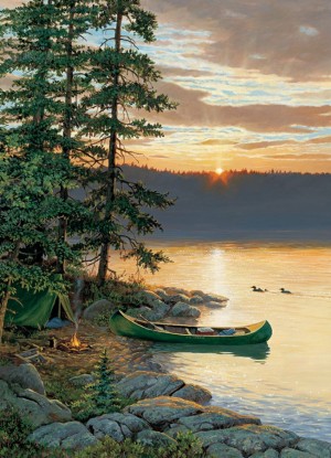 Cobble Hill: Canoe Lake (500XL) verticale puzzel