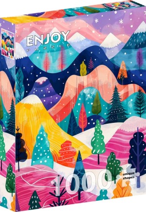 Enjoy: Winter's Palette (1000) verticale puzzel