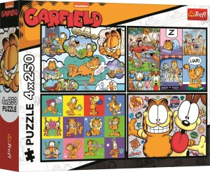 Trefl: Garfield 4in1 (4x250) kinderpuzzels