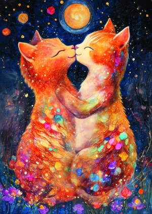 Trefl: Moonlight Kiss (500) verticale puzzel