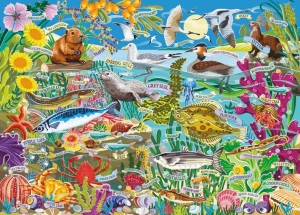 Otter House: Water Wildlife (1000) legpuzzel
