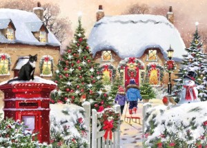 Otter House: Holly Cottage (1000) kerstpuzzel