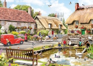 Otter House: Nostalgic Village (1000) legpuzzel