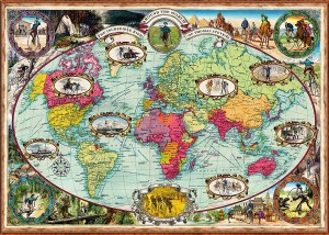 Ravensburger: Bicycle Ride Around the World (1000) legpuzzel