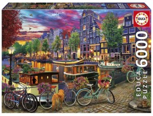 Educa: Bicycles in Amsterdam (6000) legpuzzel