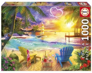 Educa: Love Beach (1000) legpuzzel
