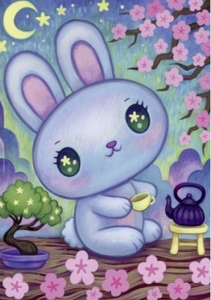 Heye: Bunny Zen Garden (500) verticale puzzel