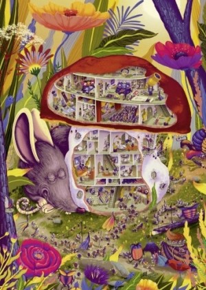 Heye: Living Mushroom (1000) verticale puzzel