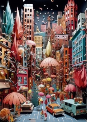 Heye: Street Canyon (1000) verticale puzzel