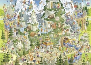 Heye: Funky Zoo - Himalayan Habitat (1000) legpuzzel