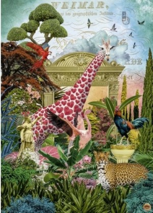 Heye: Giraffolove (1000) verticale puzzel