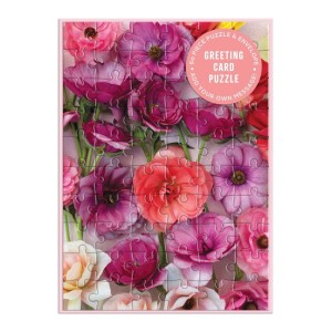Galison: Greeting Card Puzzle - Flowers (60) kaart met enveloppe 